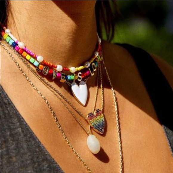 Necklace Evil Eye Rhinestone cutesiest to mix - Picture 4 of 7